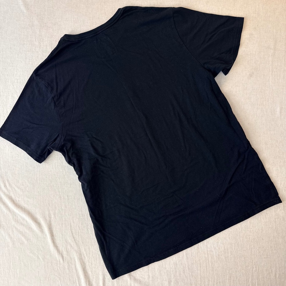 Polo Ralph Lauren Mens Large Black Multi Color Graphic Logo T-Shirt Crew Neck - Picture 2 of 4
